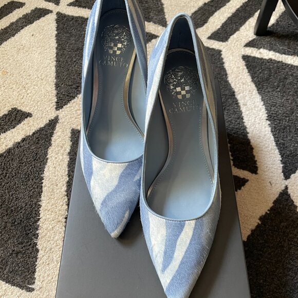 Vince Camuto Cadie Zebra Print Genuine Calf Hair Pump | Size 7.5 | New w/ Box - Picture 3 of 5